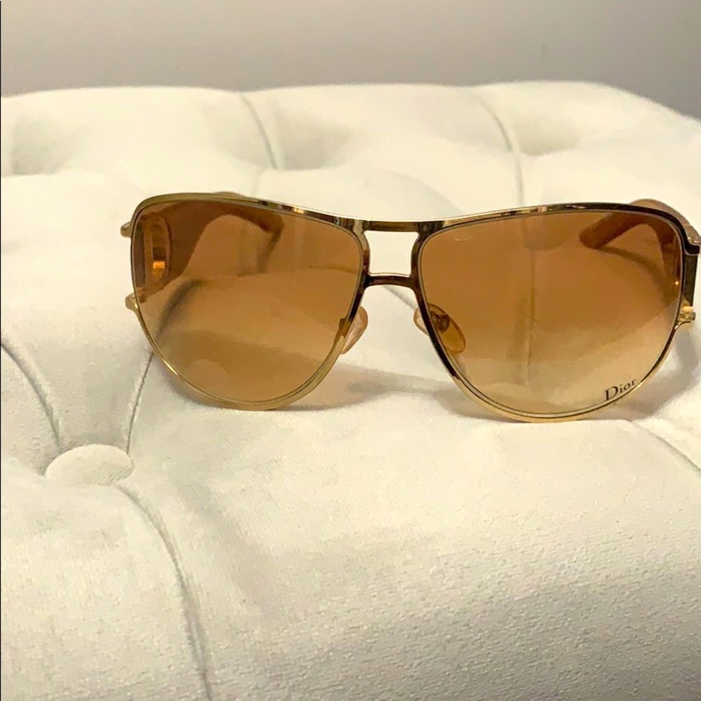 Golden Dior sunglasses